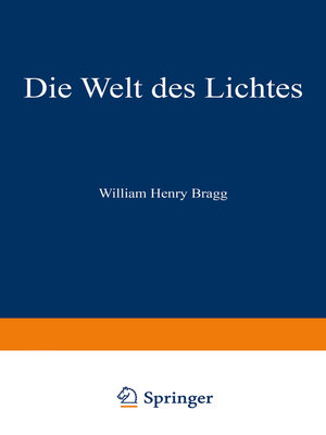 cover image of Die Welt des Lichtes